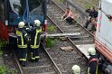 Unfall zwischen zwei KVB Bahnen Koeln Hoehenhaus Im Weidenbruch P250